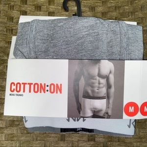 4/$15 Grey Men’s Underwear Medium Trunks